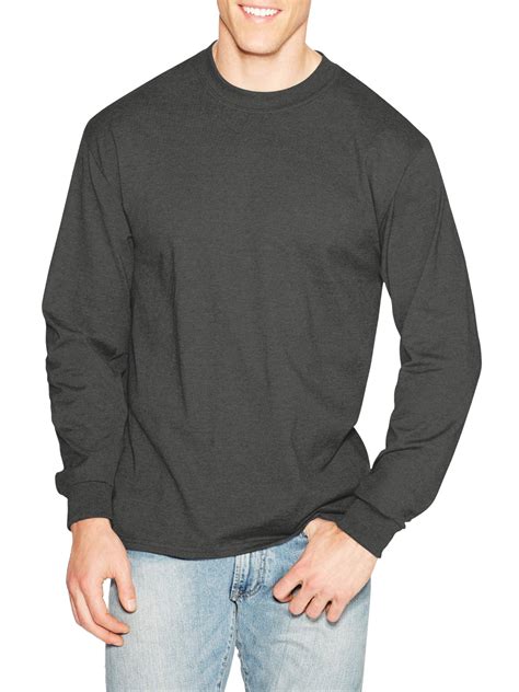 Hanes Mens Premium Beefy T Long Sleeve T Shirt Up To 3xl