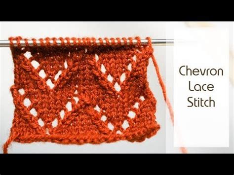 All of the even rows are purl so this stitch can also convert easily for pieces knit in the round. How to Knit: Chevron Lace Stitch Pattern | Easy Lace ...