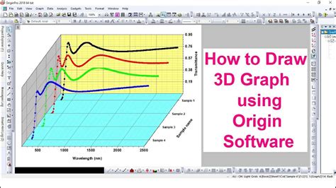 How To Draw 3d Plots Using Origin Software Youtube