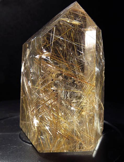 Top Grade Perfect Polished Golden Rutile Quartz Crystal Brazil