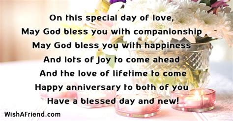 On This Special Day Of Love Religious Anniversary Wish
