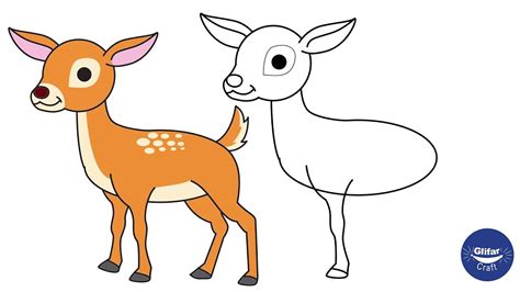 Deer Drawing Easy Cute