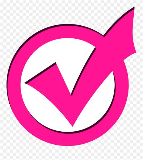 Download Pink Checkmark Pink Check Mark Emoji Clipart 5410029 Pinclipart