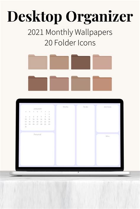 Desktop Wallpaper Organizer Desktop Organization Desktop Icons