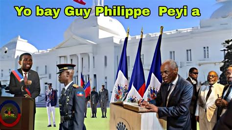 Me Prezidan Kons Y La Demisyone Bay Guy Philippe Prezidan Se Sa