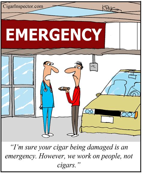 Sundays Cigar Cartoon False Emergency Cigar Inspector