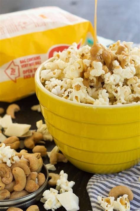 18 popcorn recipes for your next netflix marathon skinny peanut butter caramel popcorn