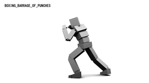 3d Animation Training Boxing Barrage Of Punches Youtube