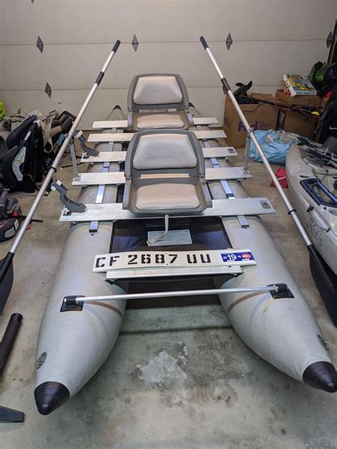Sea Eagle 375fc Fold Cat Inflatable Pontoon Boat For Sale