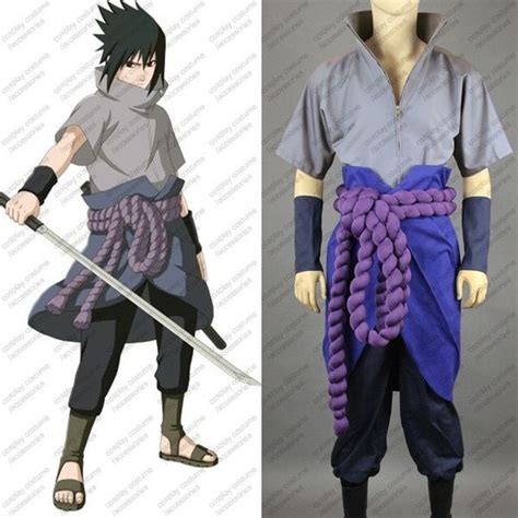 Naruto Uchiha Sasuke Cosplay Costume Anime Customized Free Shipping