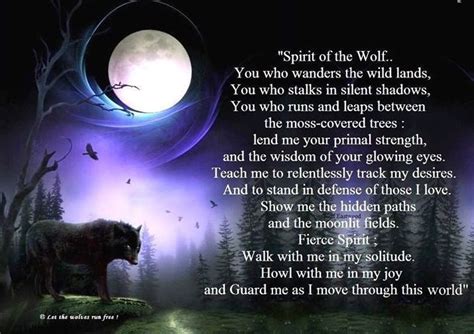 Poem Of The Wolf Spirit Spirit Of The Wolf ~wolves~ Pinterest
