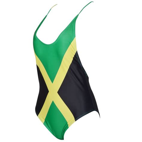 voaryisa women s fashion one piece caribbean jamaica flag rasta sport monokini swimsuit swimwear