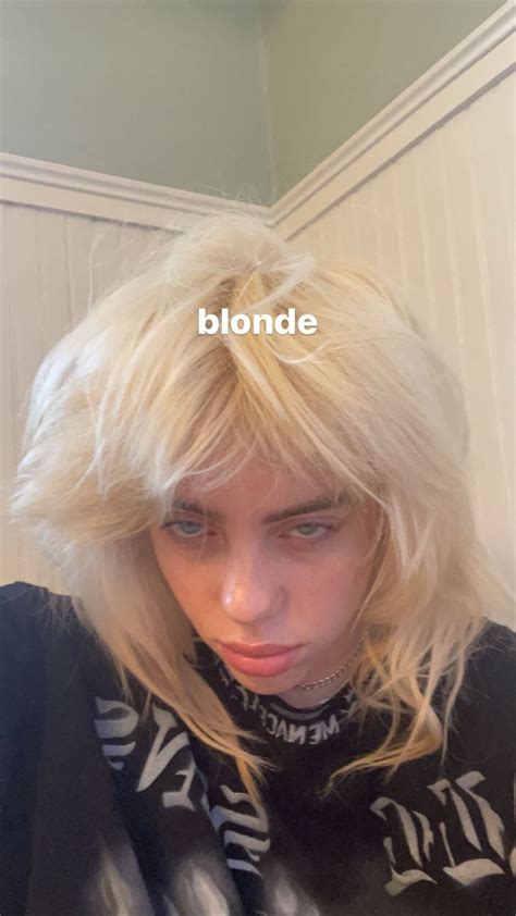 Billie Eilish Hair Blonde Lera Hubert
