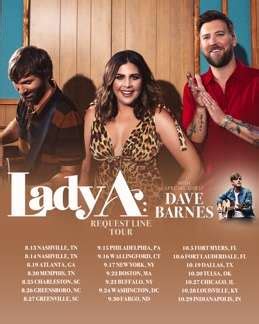 LADY A ANNOUNCES DETAILS FOR REQUEST LINE TOUR LAUNCHING THIS AUGUST