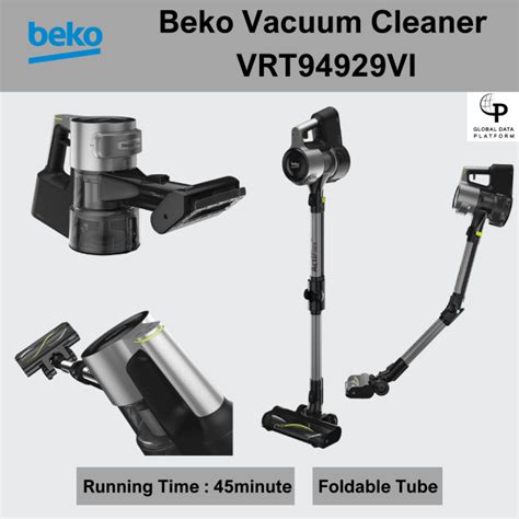 Beko Cordless Vacuum Cleaner Vrt94929vi With Removable And Rechargeable
