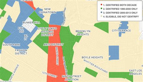 A Gentrification Map Shows The Flipside Of Metro Expansion 893 Kpcc