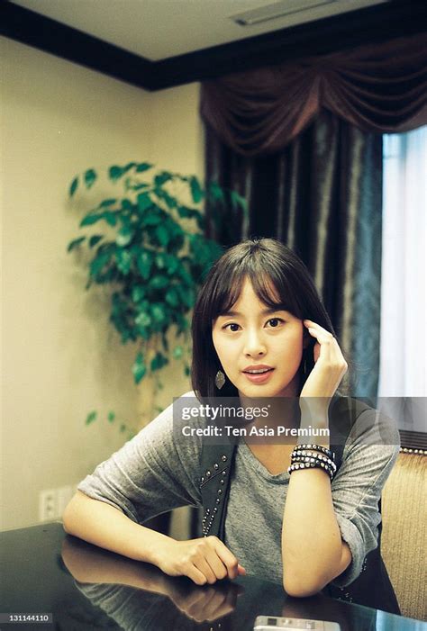 Kim Tae Hee Poses For Photographs On September 15 2011 In Seoul