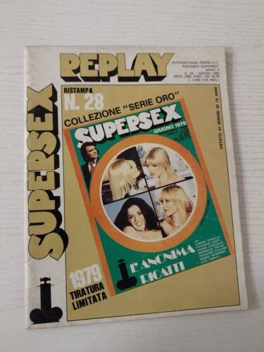 Vintage Supersex Replay Magazine Gabriel Pontello Adult Photo Novel