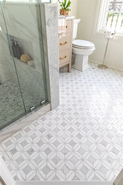 Marble Mosaic Bathroom Floor Tile Flooring Ideas