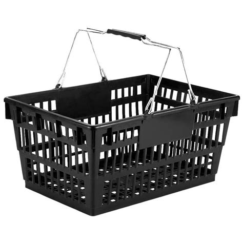 Winholt Lsb 1bk Black 19 X 13 Plastic Grocery Market Shopping Basket