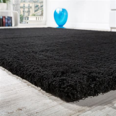 Weitere ideen zu wohnaccessoires, schwarzer teppich, interieur. Shaggy Teppich Micro Polyester Schwarz | TeppichCenter24