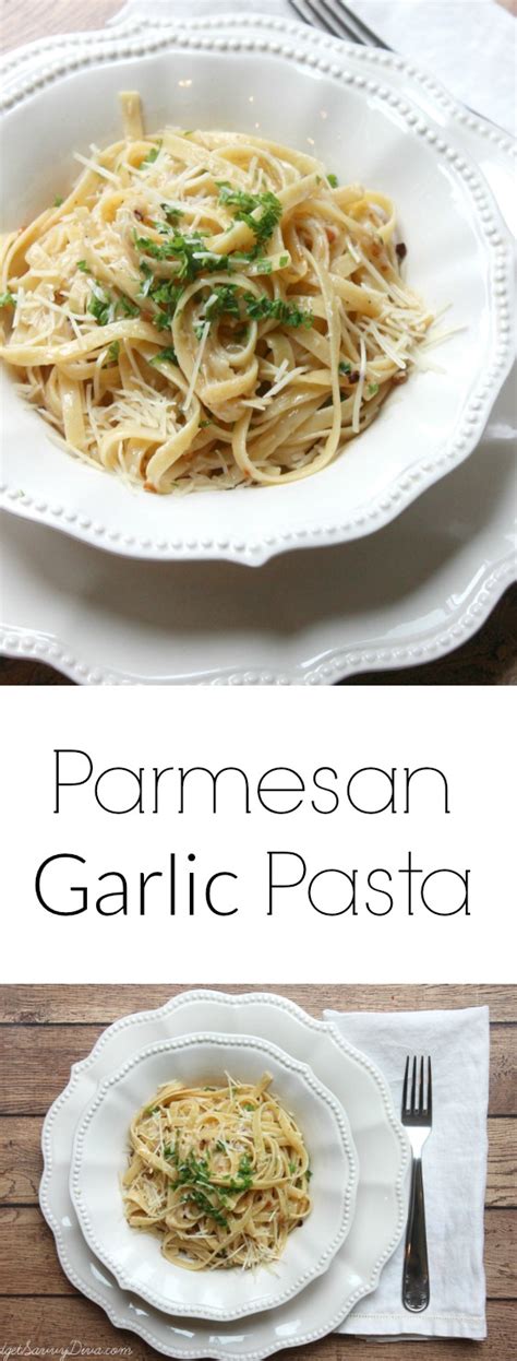 Parmesan Garlic Pasta Budget Savvy Diva