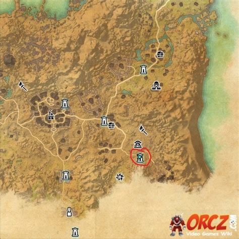 Eso Sanguine Barrows Wayshrine Map Orcz The Video Games Wiki