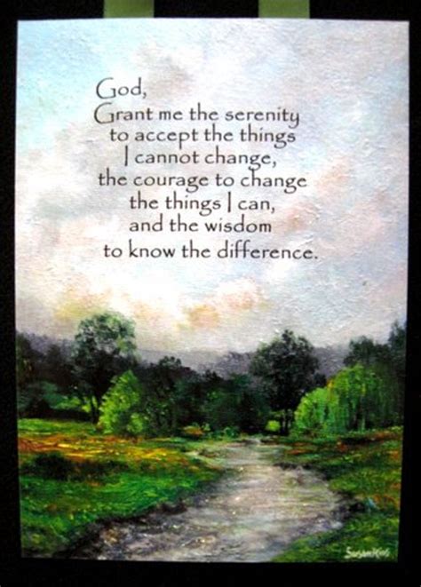 Serenity Prayer Print Serenity Prayer Card Aa Prayer Etsy