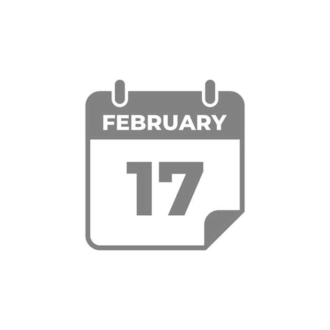 Premium Vector February Calendar Icon Vector Template