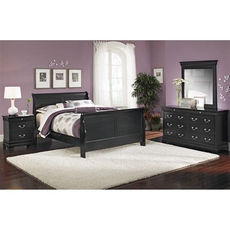 Bedroom sets beds dressers chests nightstands headboards sleepers & futons shop all. Neo Classic Queen Bed - Black | Value City Furniture