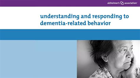 Understanding And Responding To Dementia Related Behavior Youtube