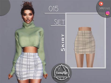Sims 4 Set 015 Skirt By Camuflaje At Tsr The Sims Game