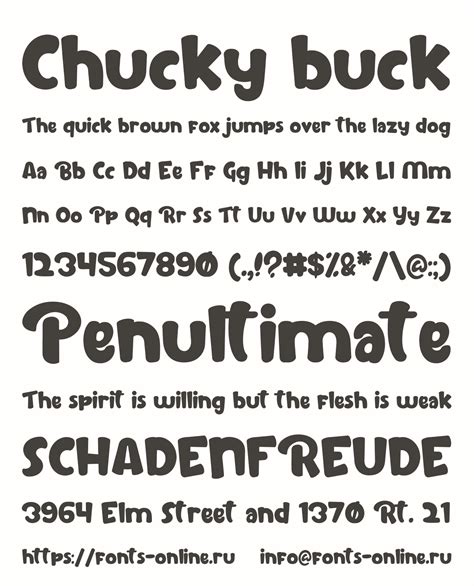 Chucky Buck Font