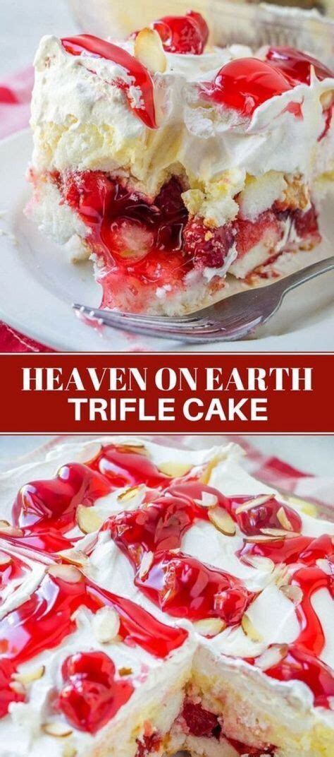 In a large bowl, whisk together pudding mix and cold milk, then fold in greek yogurt until smooth and combined. Heaven on Earth Cake | Recipe | Earth cake, Trifle recipe ...