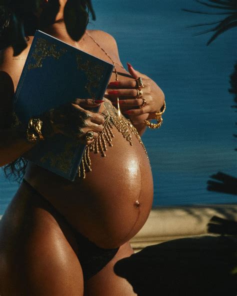 Rihanna Celebrates The Beauty Of Her Pregnant Form With A Throwback Maternity Shoot Vogue