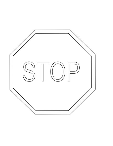 Free Printable Stop Sign Templates Word Pdf Blank Editable