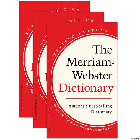 Merriam Webster The Merriam Webster Dictionary Pack Of 3 Oriental