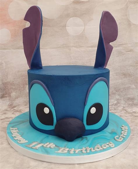 Reddit Fondanthate Buttercream Stitch Cake Stitch Cake Disney Birthday Cakes Disney Cakes