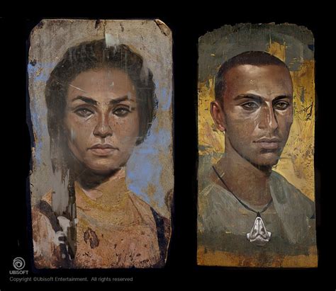 Artstation Assassins Creed Origins Fayum Portraits Bayek And Aya