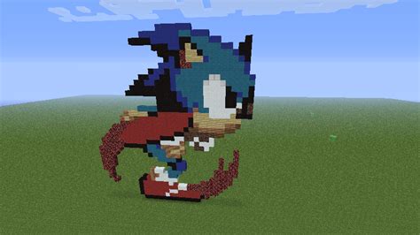 Minecraft Pixel Art Ideas Sonic Minecraft Pixel Art Classic Running