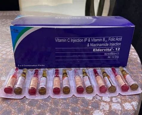 Eldervita 12 Multi Vitamin Injection 5 X 6 Combination Pack Treatment
