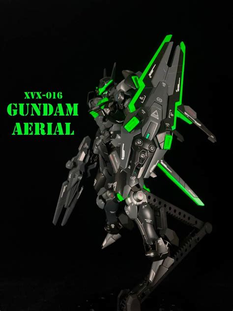 Hg ガンダムエアリアル オリジナルカスタム全塗装完成品【機動戦士ガンダム 水星の魔女ガンプラルブリス