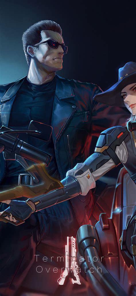 1242x2688 Ashe Terminator Overwatch 4k Iphone Xs Max Hd 4k