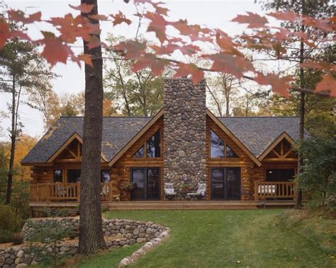 Log Home With Stone This Will Be My House Logcabinhomes House In