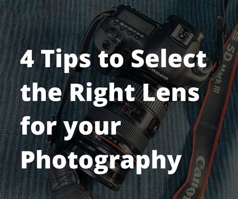 4 Tips To Select The Right Lens For Your Photography Gopixelr