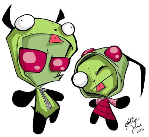 Zim And Gir Trick Or Treating Invader Zim Characters Invader Zim