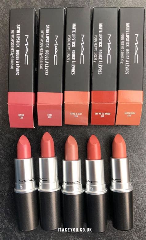 5 Shades Of Mac Lipsticks Mac Brave Faux Love U Back Down To An Art