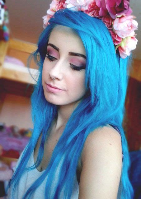 Bright Blue Hair Bright Blue Hair Hair Inspiration