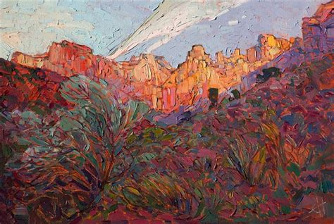 Zion Patriarchs Contemporary Impressionism Landscape Oil Paintings