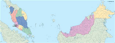 Malaysia Vector Map Vector Maps